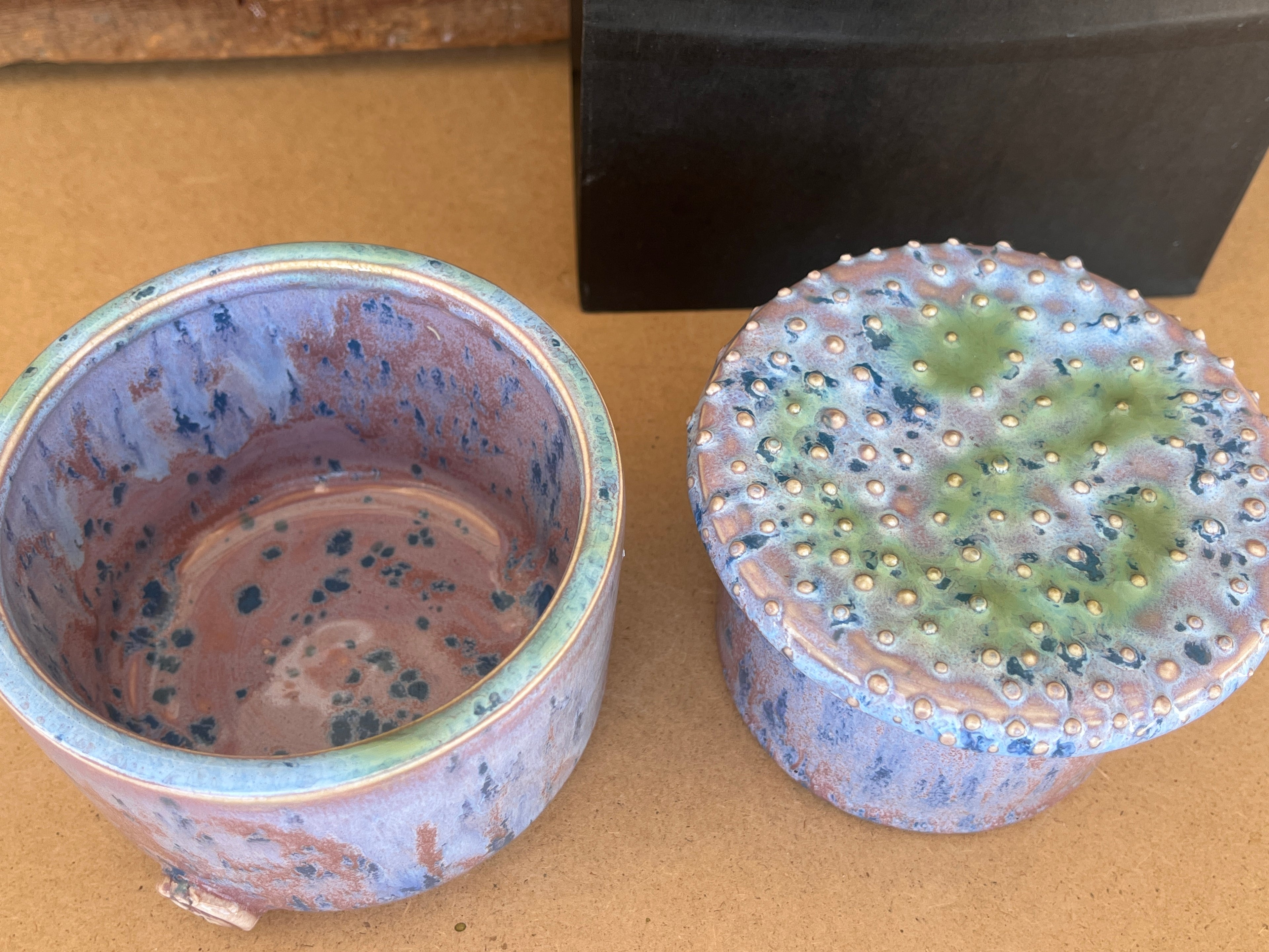 Purple & Green Butter Keeper