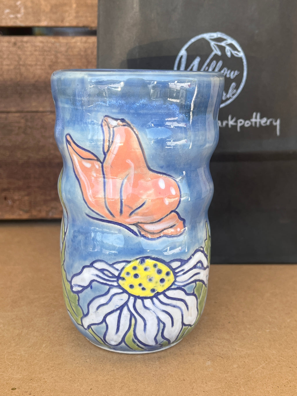 Butterfly & Daisy Mug
