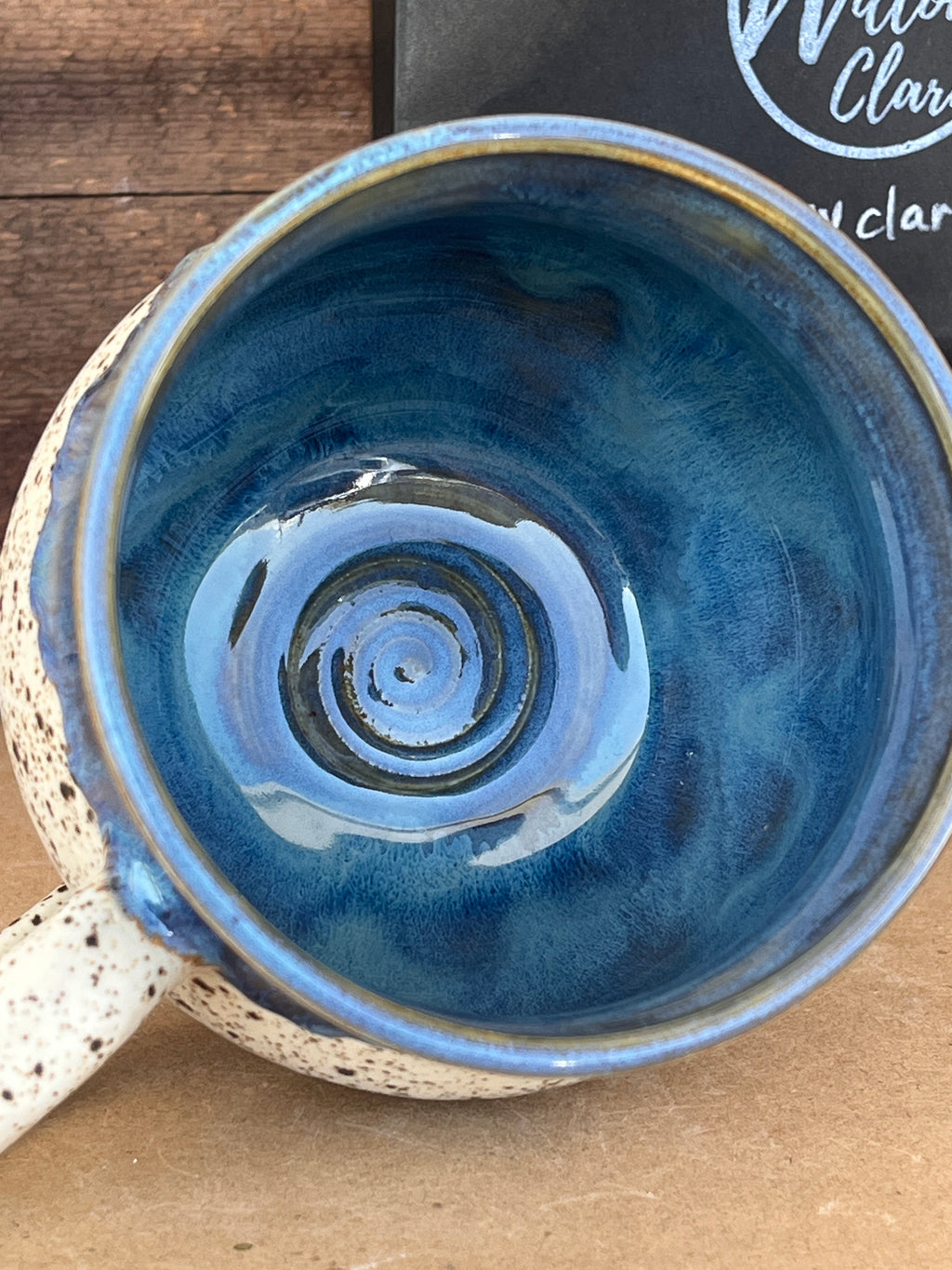 (Set Aside for Ben & Jen ) Big Blue & Speckle 1 Mug