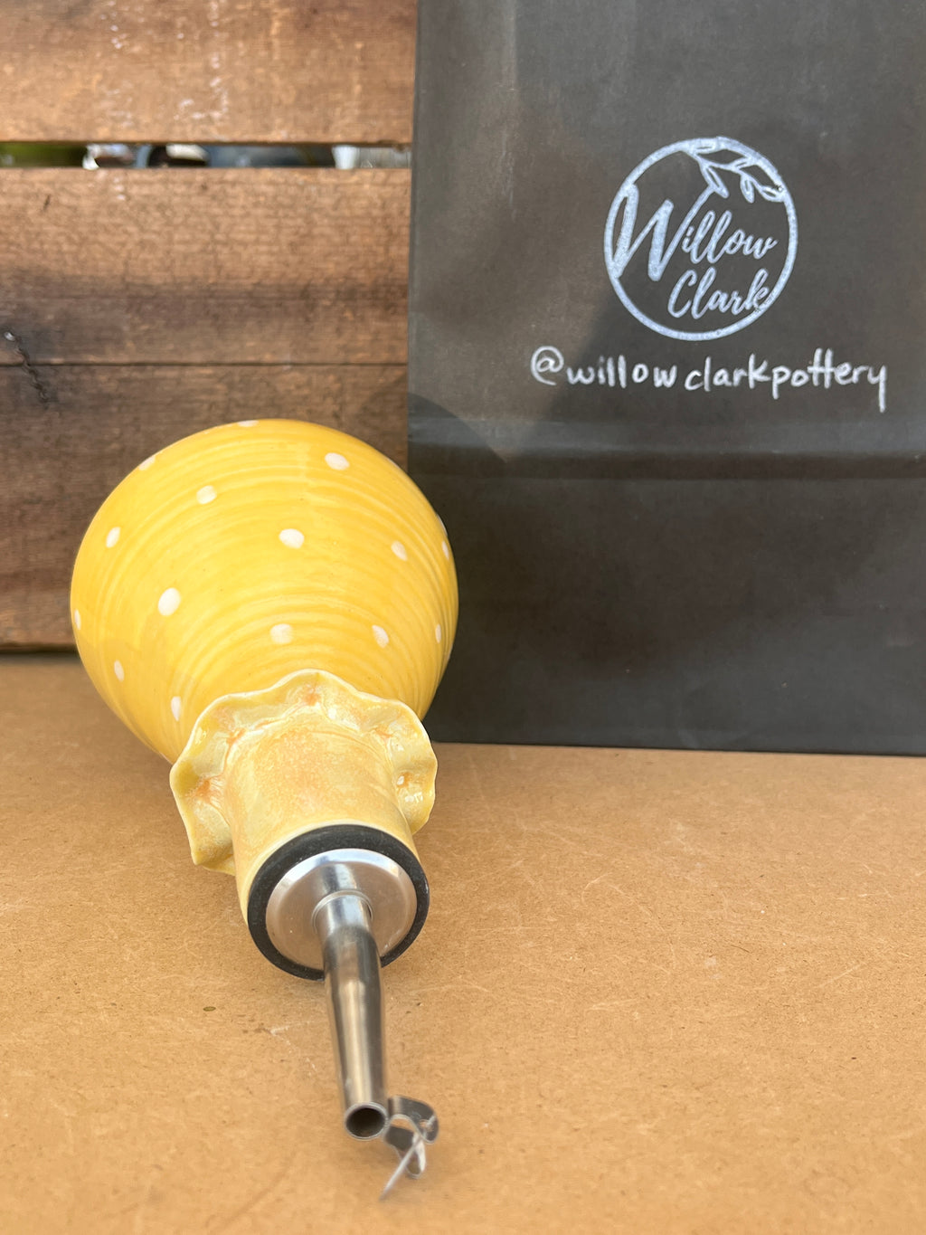 Yellow Ruffle Oil Drizzler